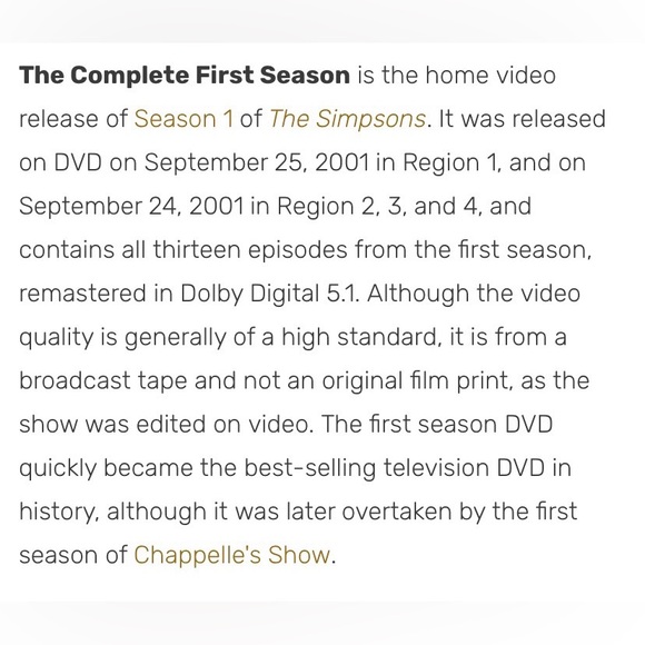 The Simpsons Complete First Season DVD/ 2001 Collection - Picture 13 of 13